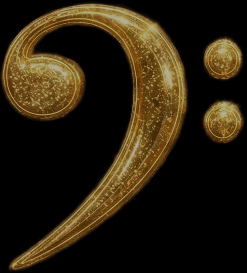 Golden note decoration